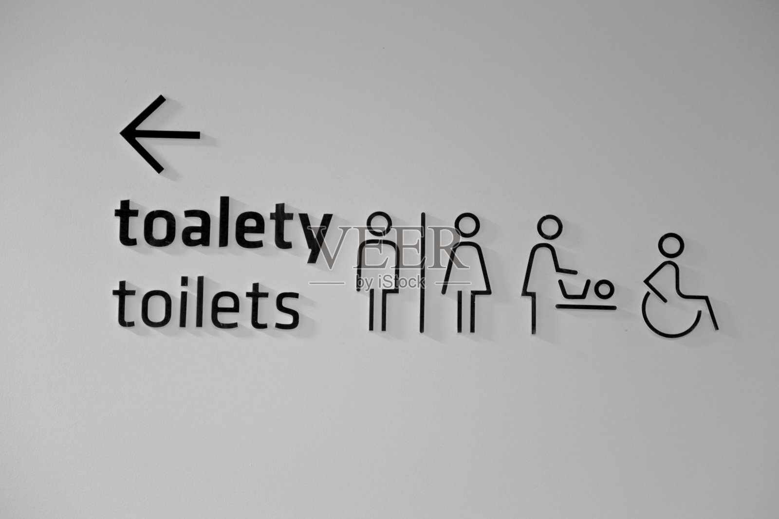 公共厕所标志图标厕所符号wc箭头照片摄影图片