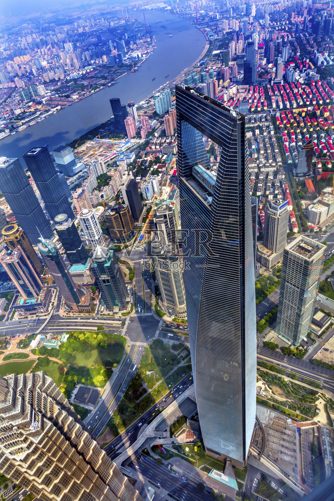 中国上海黄浦江环球金融中心摩天大楼照片摄影图片