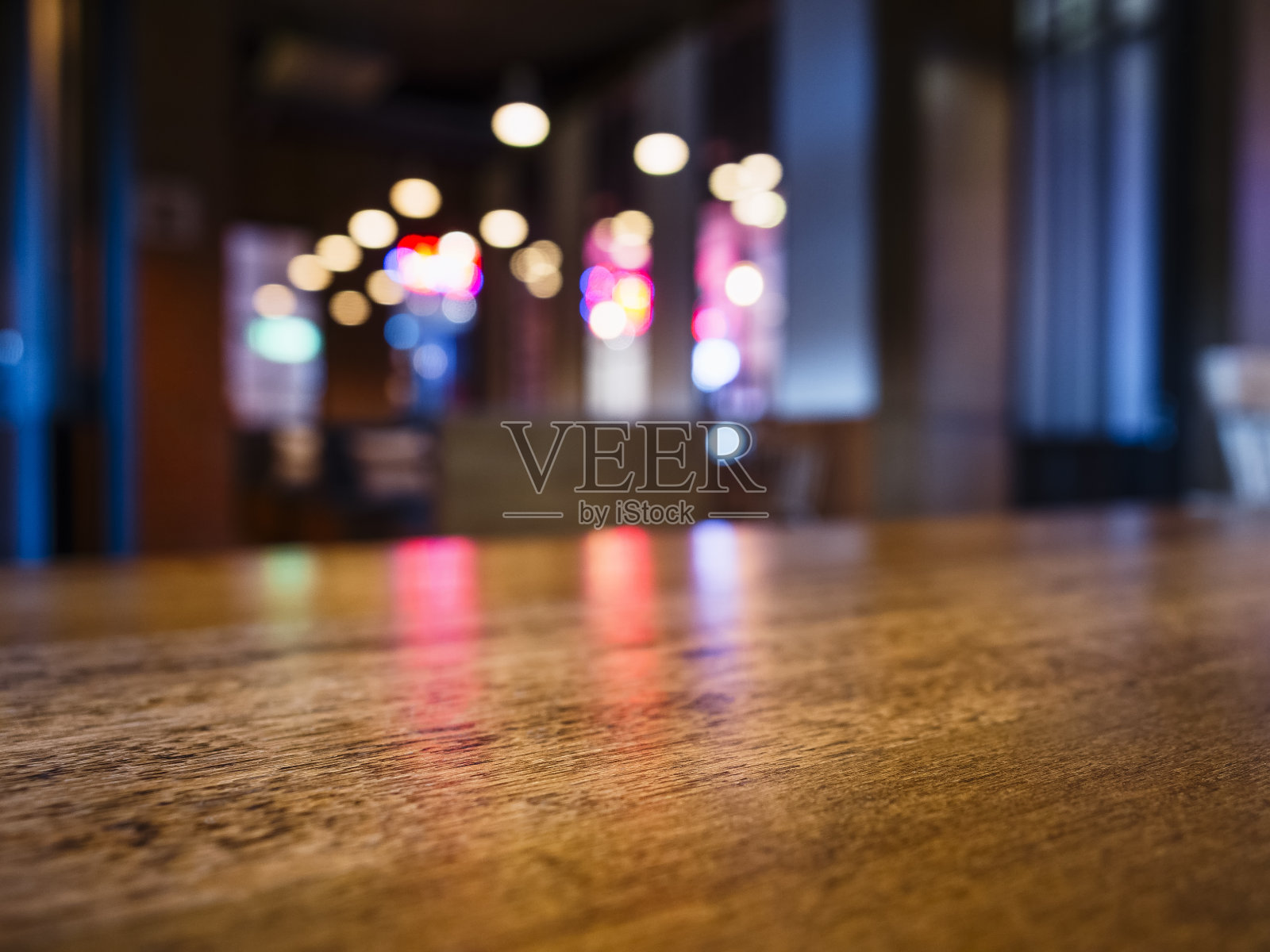 桌面酒吧模糊彩色灯光背景派对活动照片摄影图片