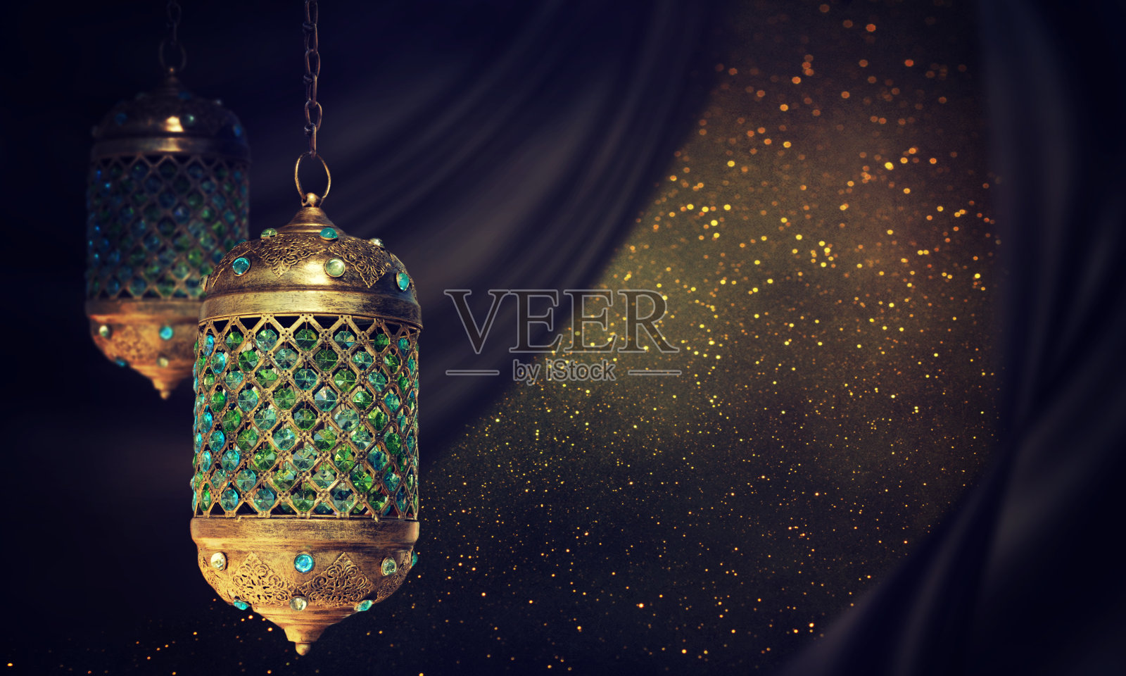 传统的阿拉伯灯笼照片摄影图片