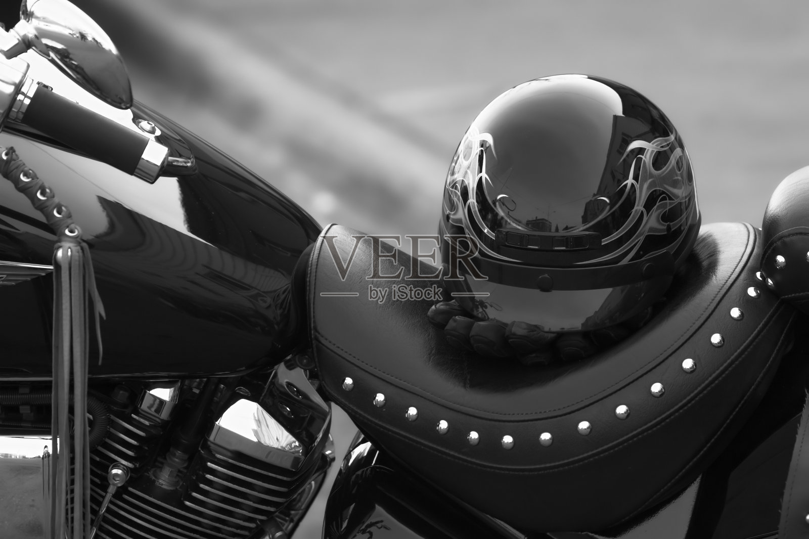 赫尔穆特•和摩托车照片摄影图片