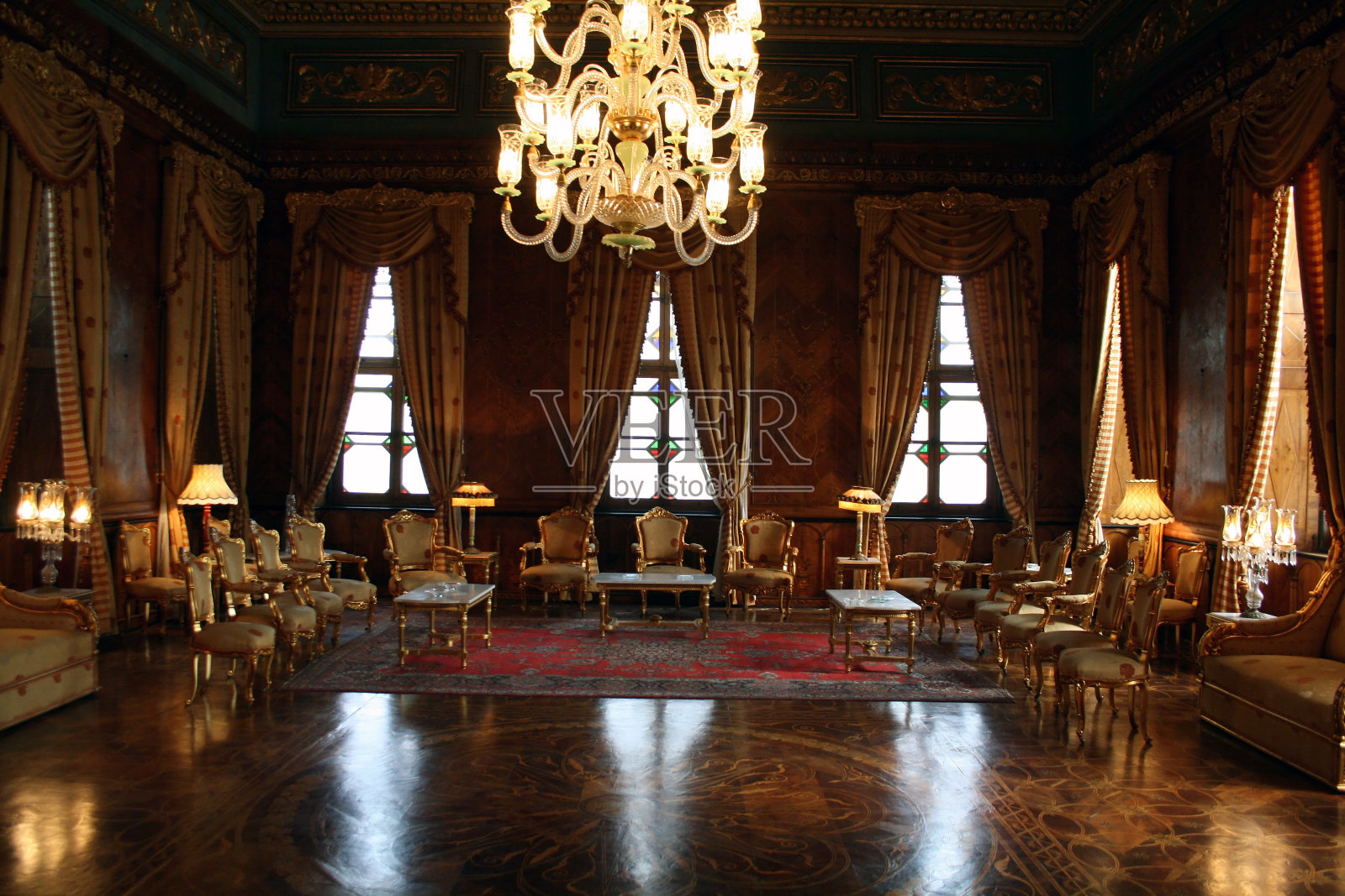 优雅的接待室-埃及穆罕默德阿里宫照片摄影图片
