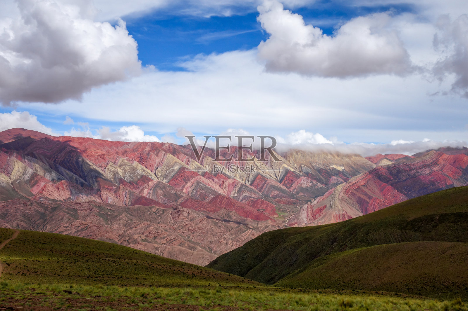阿根廷彩色山脉Serranias del Hornocal照片摄影图片