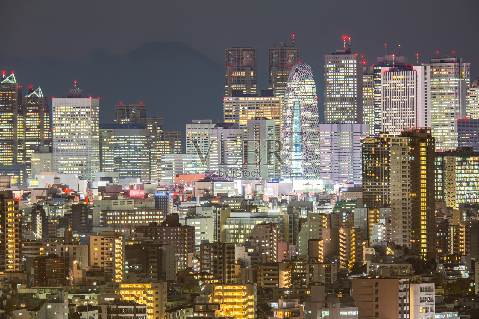 东京新宿和富士照片摄影图片