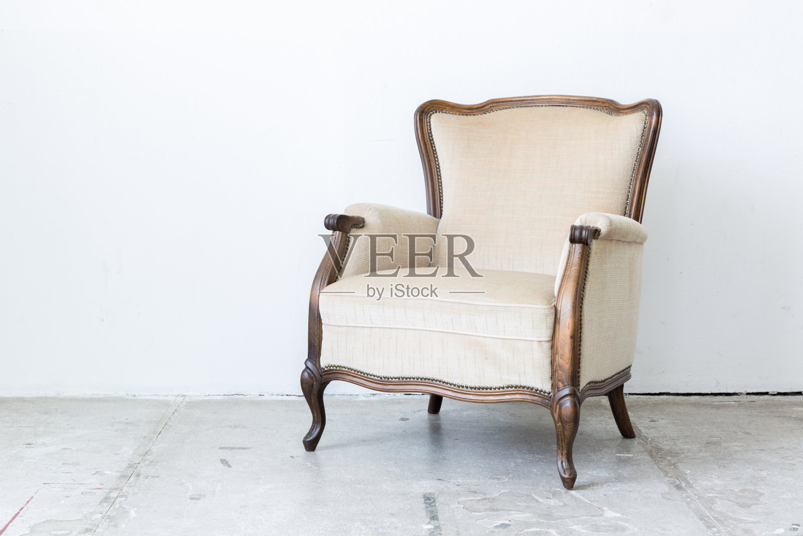 白色复古的椅子照片摄影图片