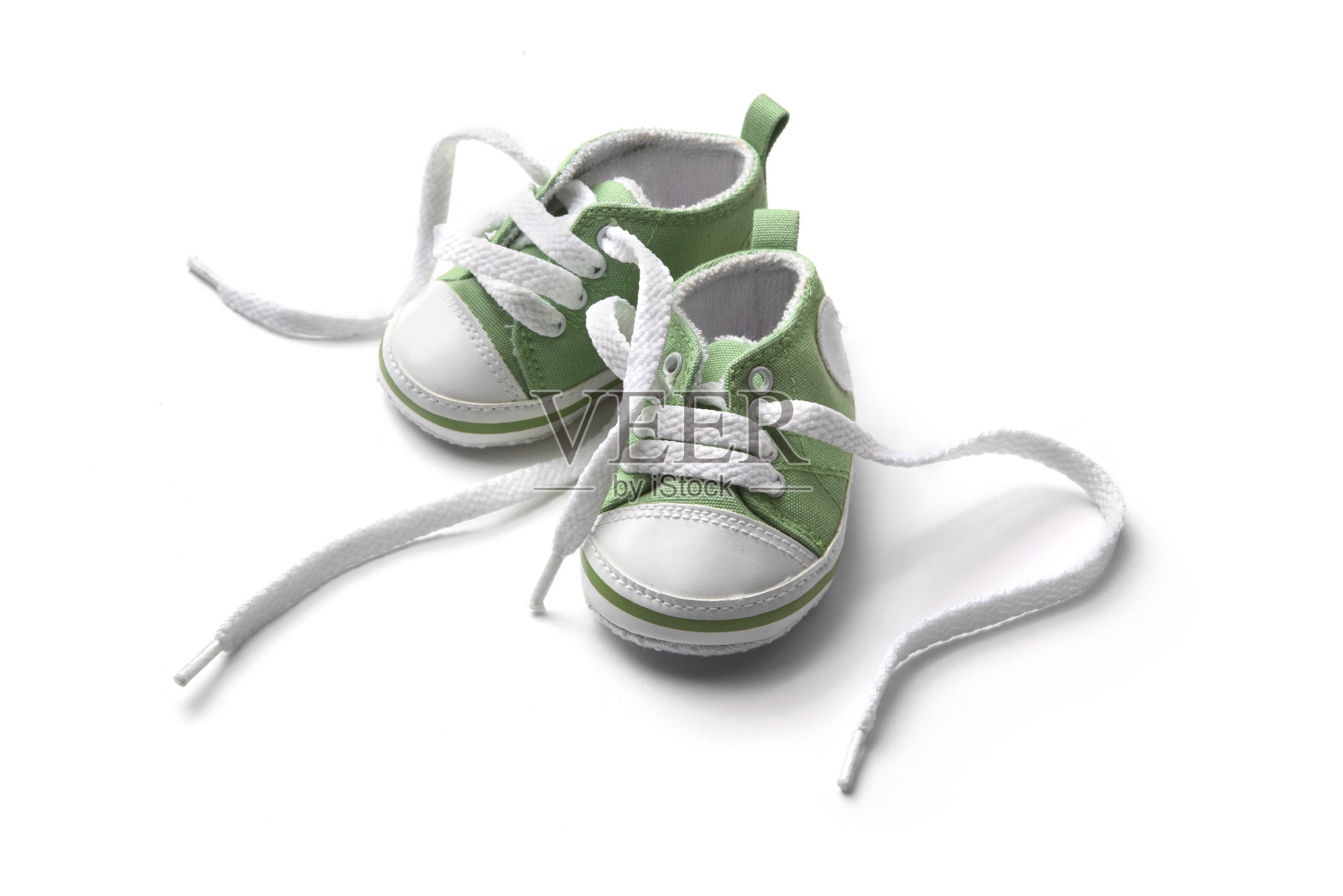 鞋子:绿色婴儿鞋照片摄影图片