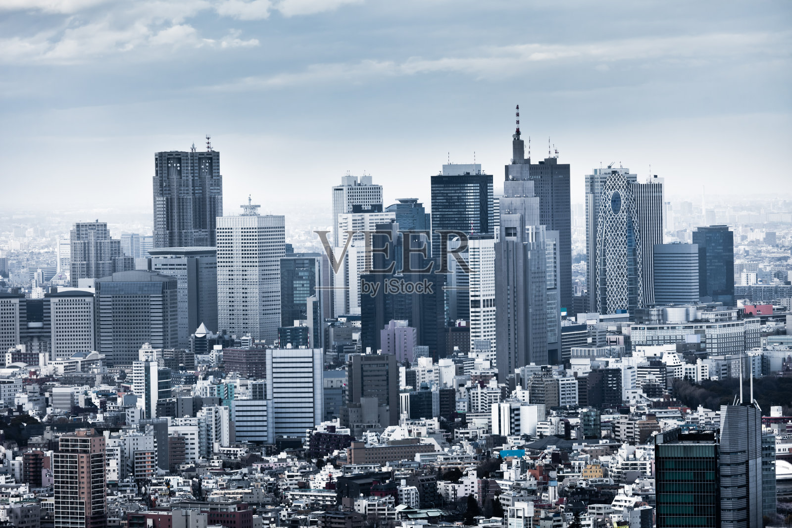 日本东京新宿天际线照片摄影图片