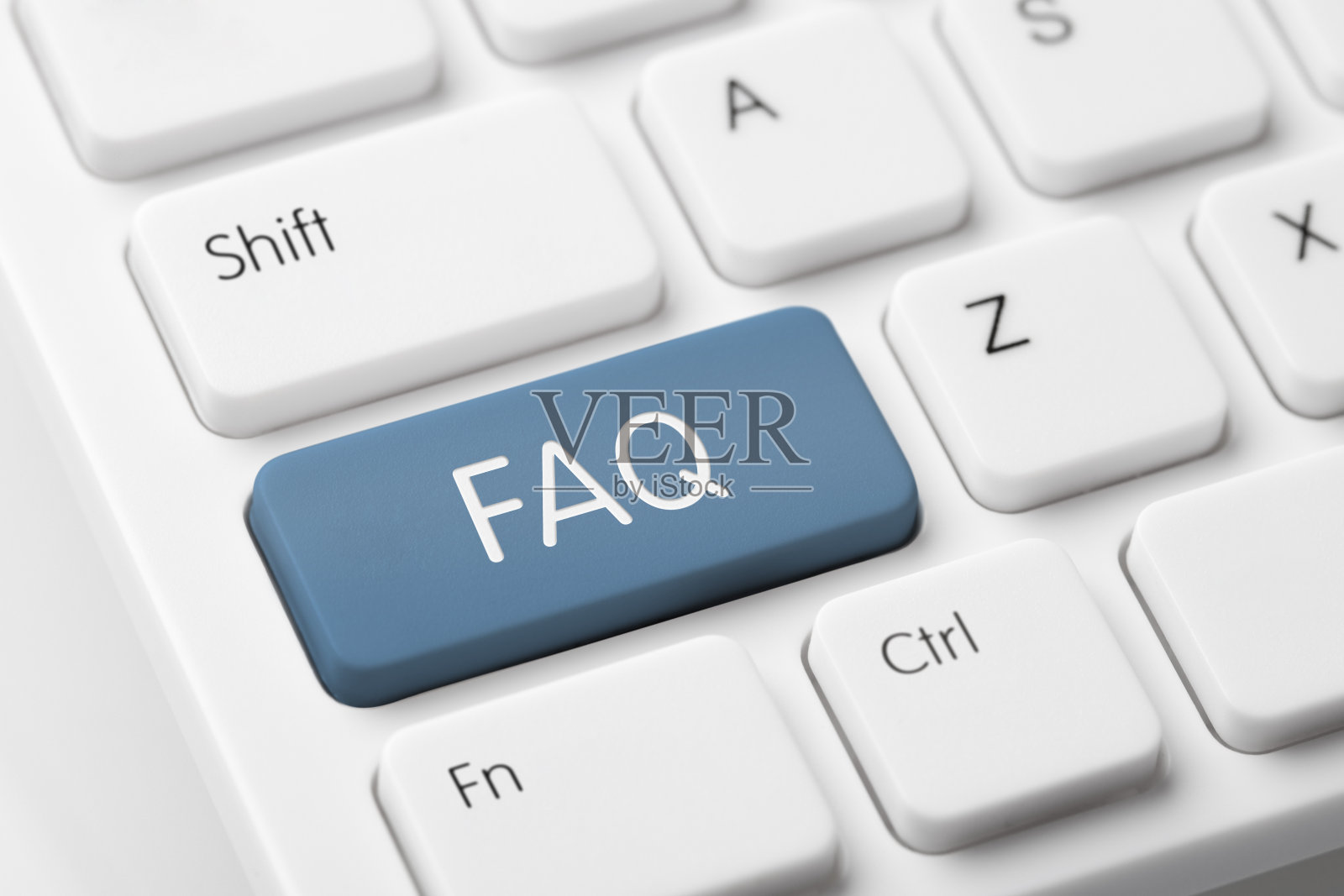 FAQ键盘按钮照片摄影图片