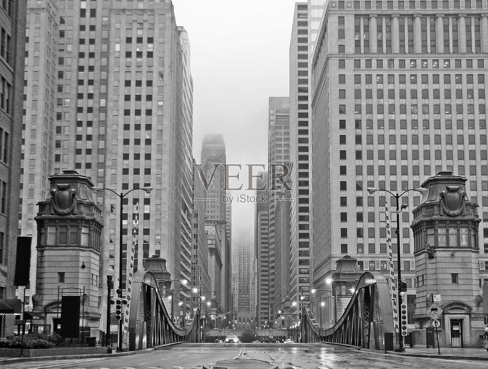 1920年代芝加哥拉萨尔大道照片摄影图片