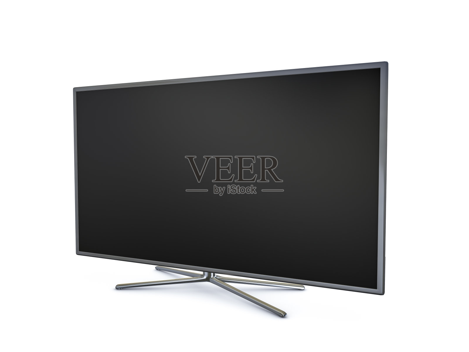 黑色宽屏LED智能电视XXXL在白色的照片照片摄影图片