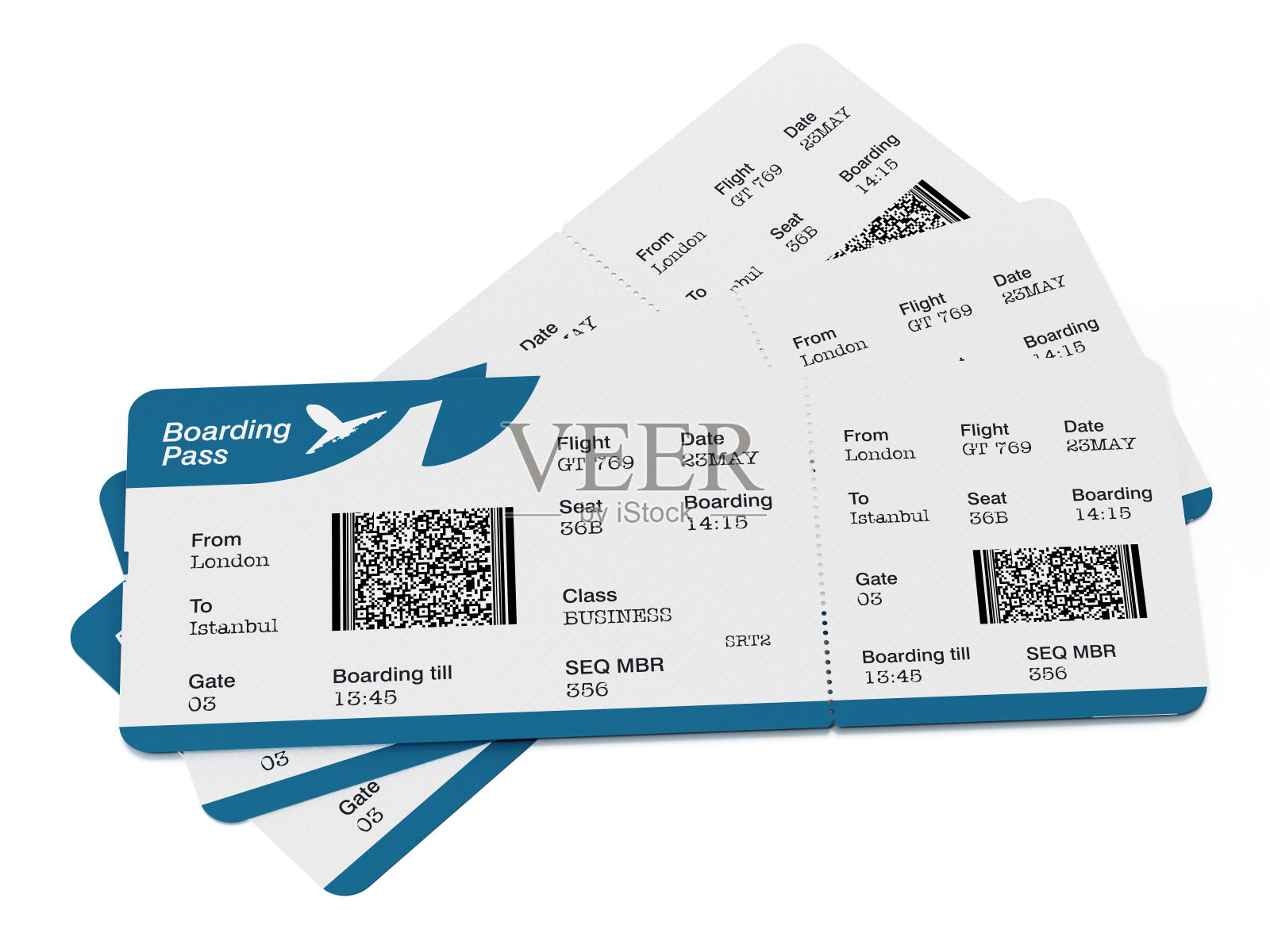 现代航空旅行登机牌机票矢量模板插画图片素材_ID:300666864-Veer图库