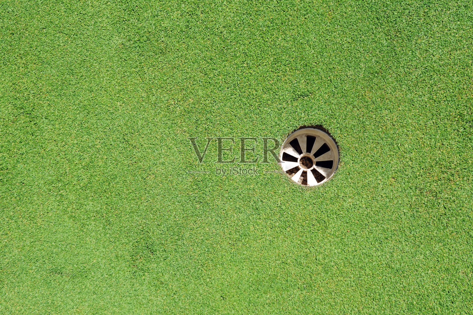 高尔夫球绿色和洞- XLarge照片摄影图片