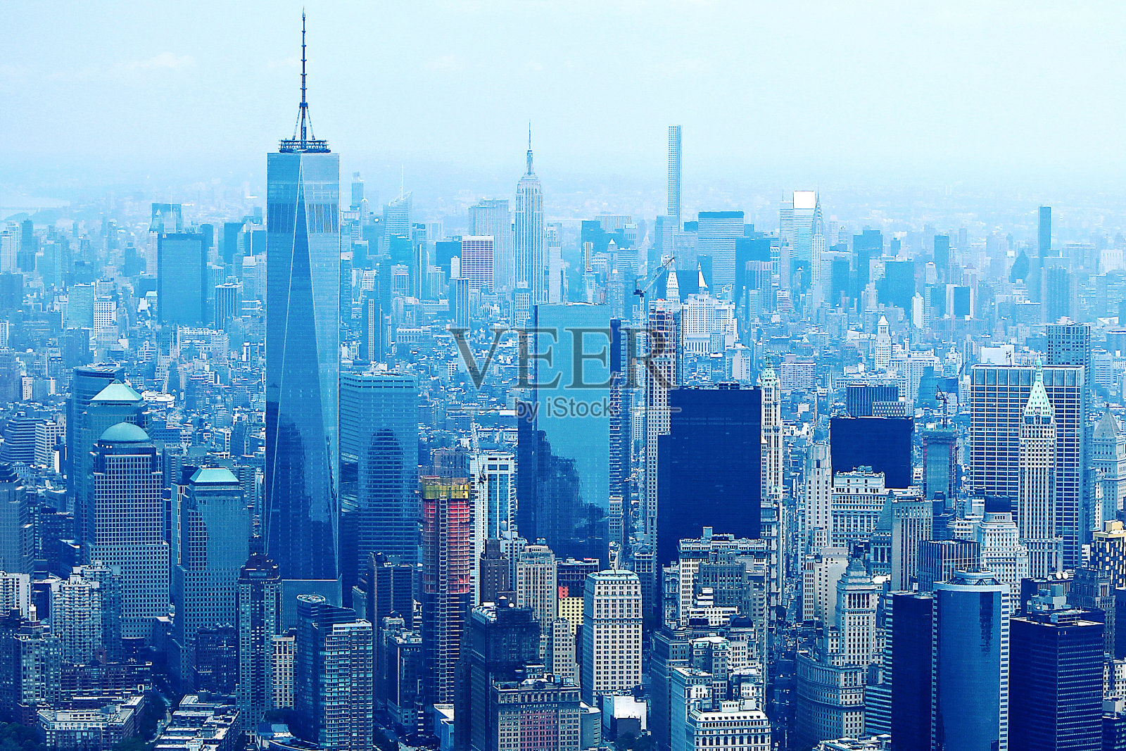 美丽的纽约城市天际线照片摄影图片