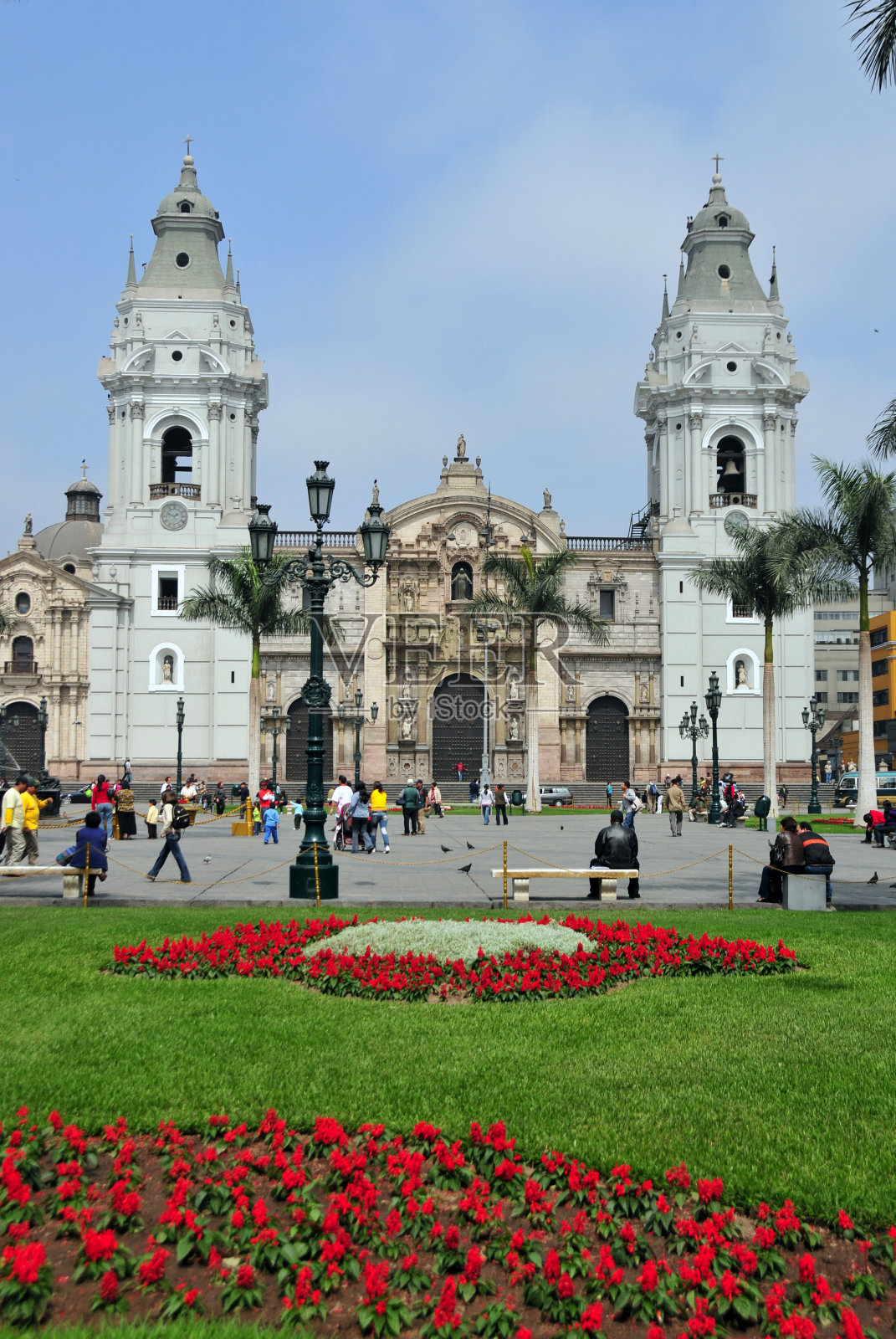 秘鲁利马大教堂广场照片摄影图片