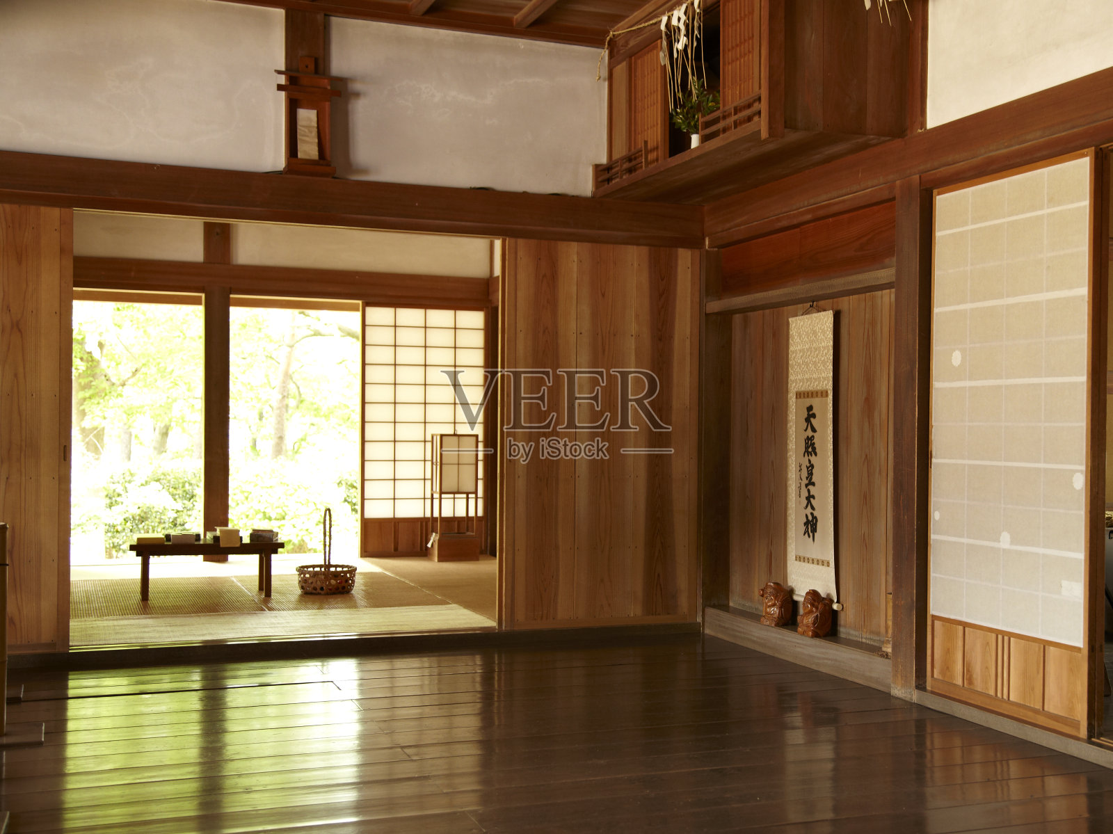 日本的房子和日式的房间照片摄影图片