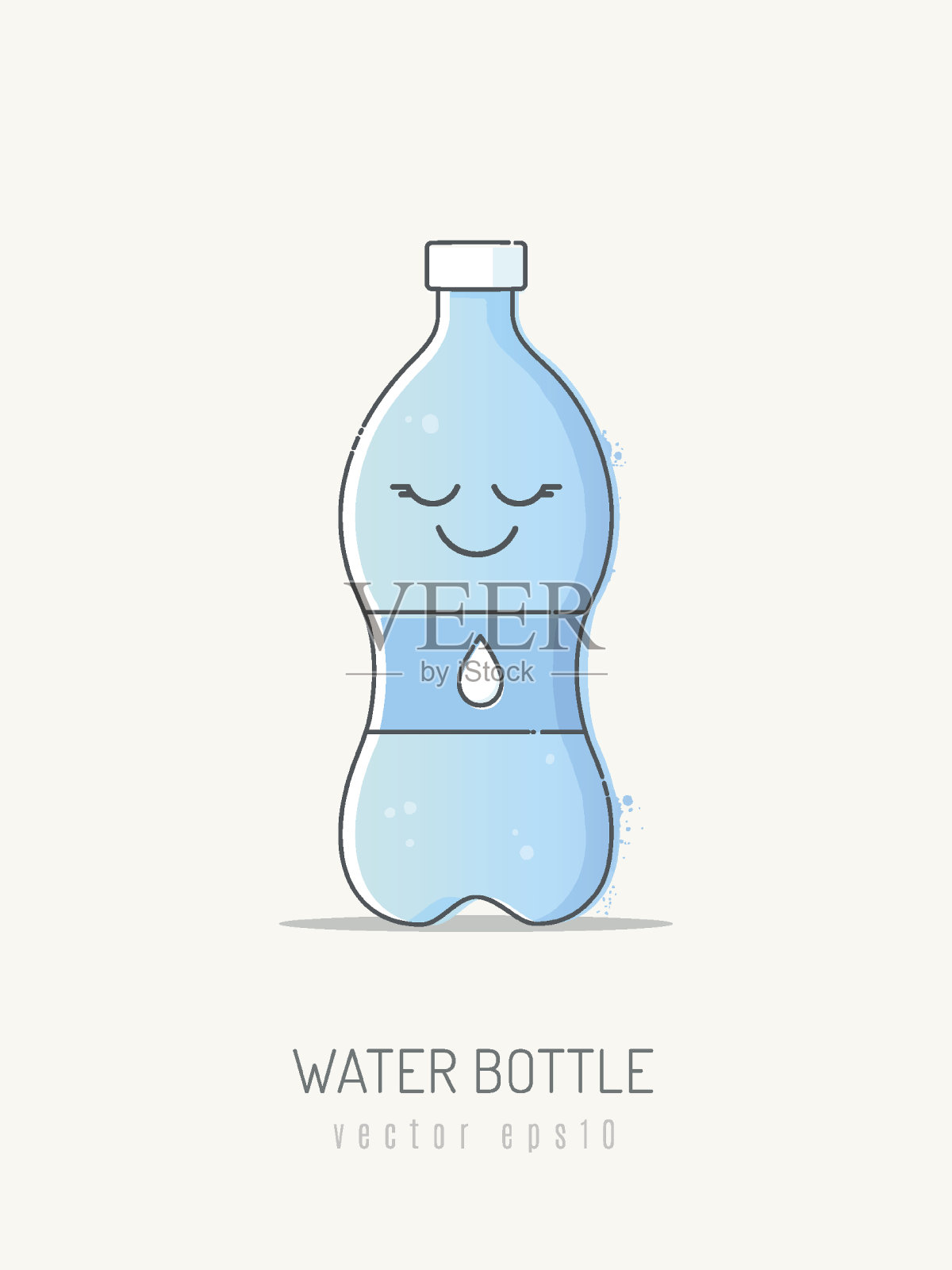 水瓶插画图片素材