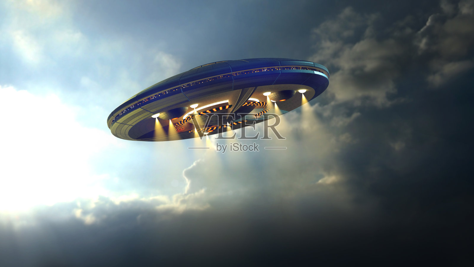 外星人UFO飞碟照片摄影图片