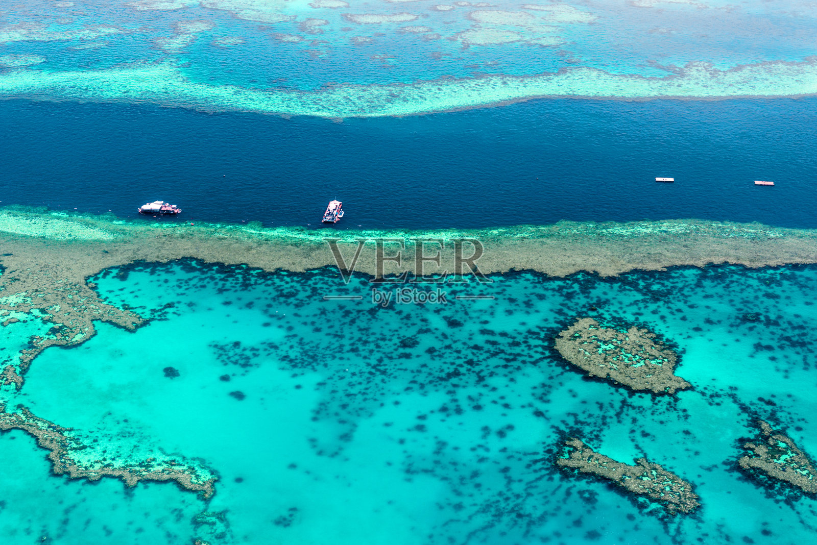 大堡礁鸟瞰图照片摄影图片