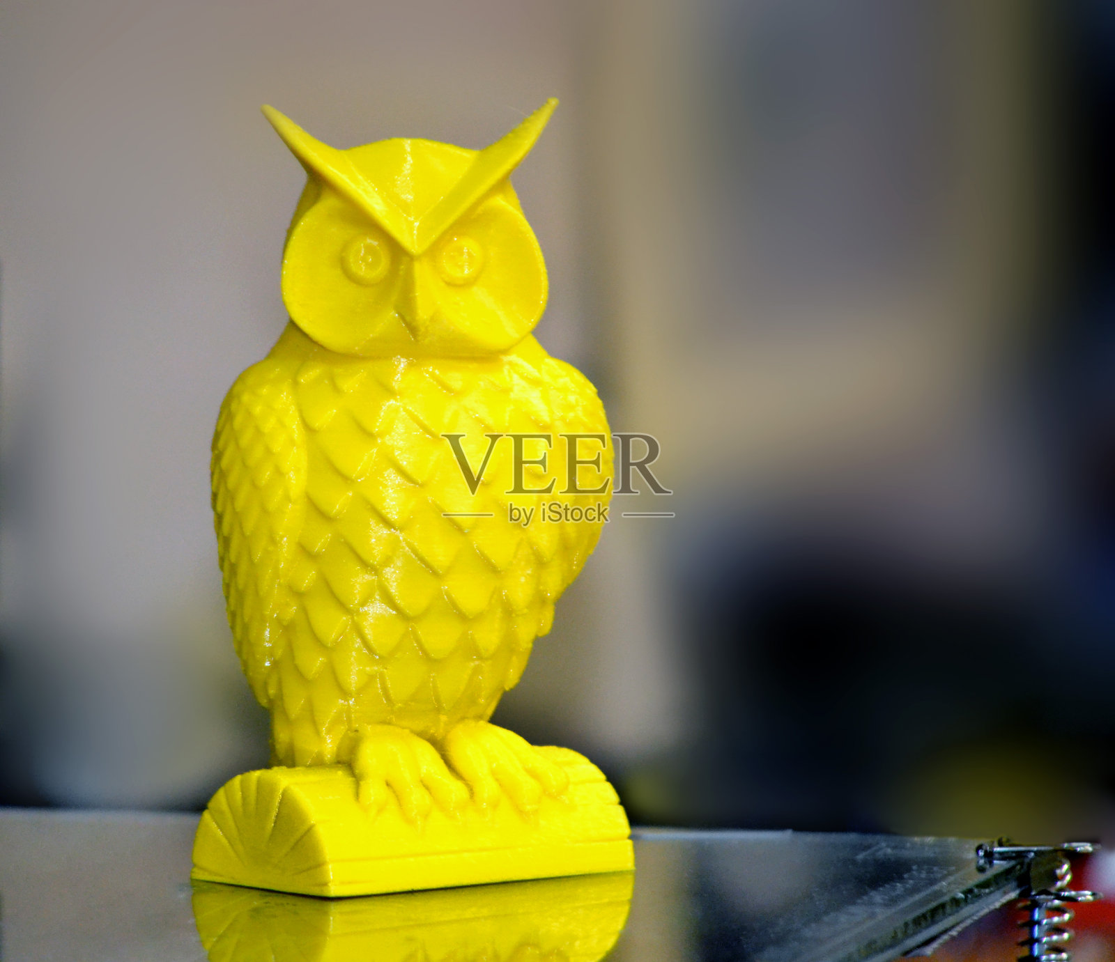3D打印机打印黄色人物特写照片摄影图片