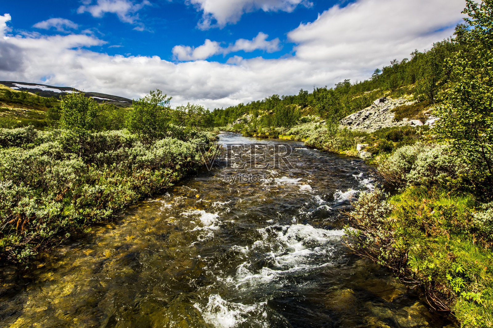 罗丹挪威山河照片摄影图片