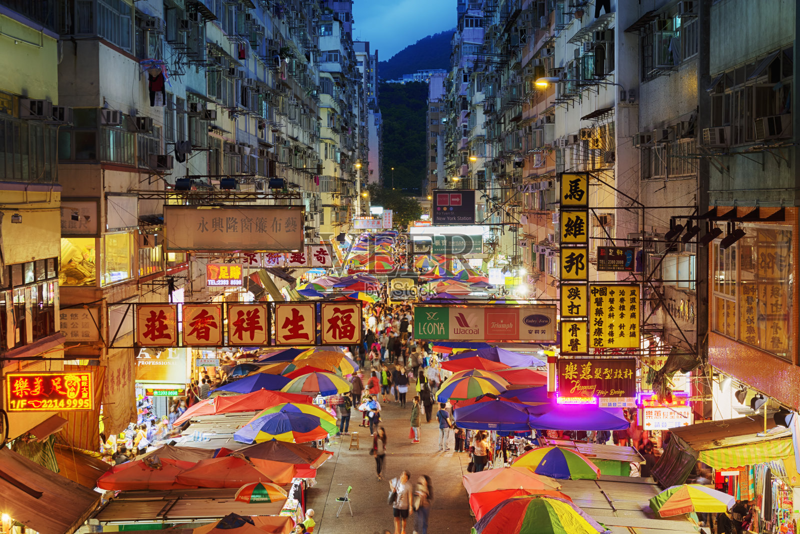 香港花园街街市照片摄影图片