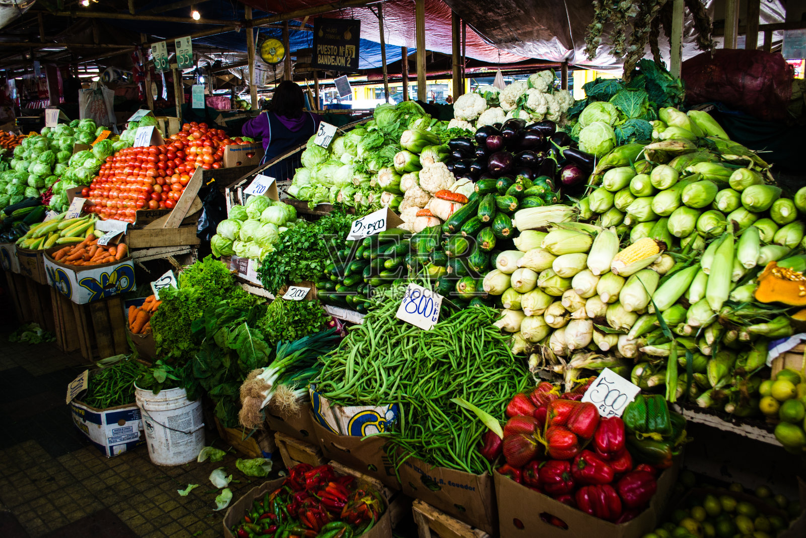 露天街市的蔬菜档照片摄影图片