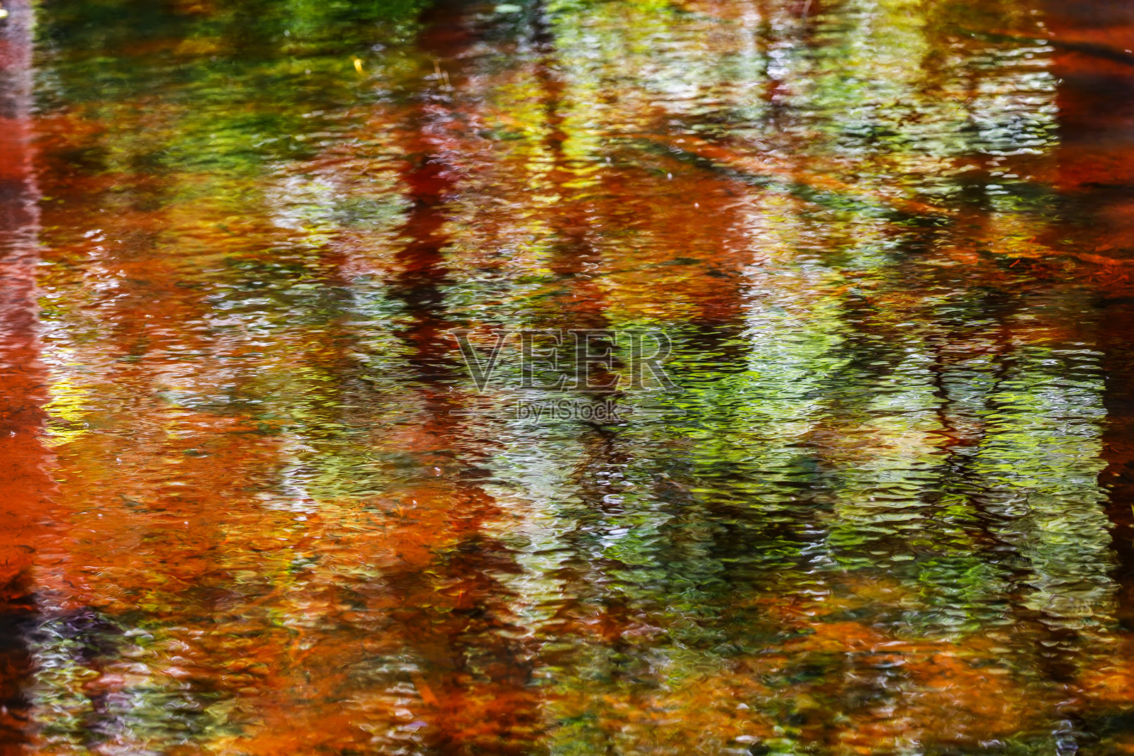 美丽多彩的抽象水的倒影照片摄影图片