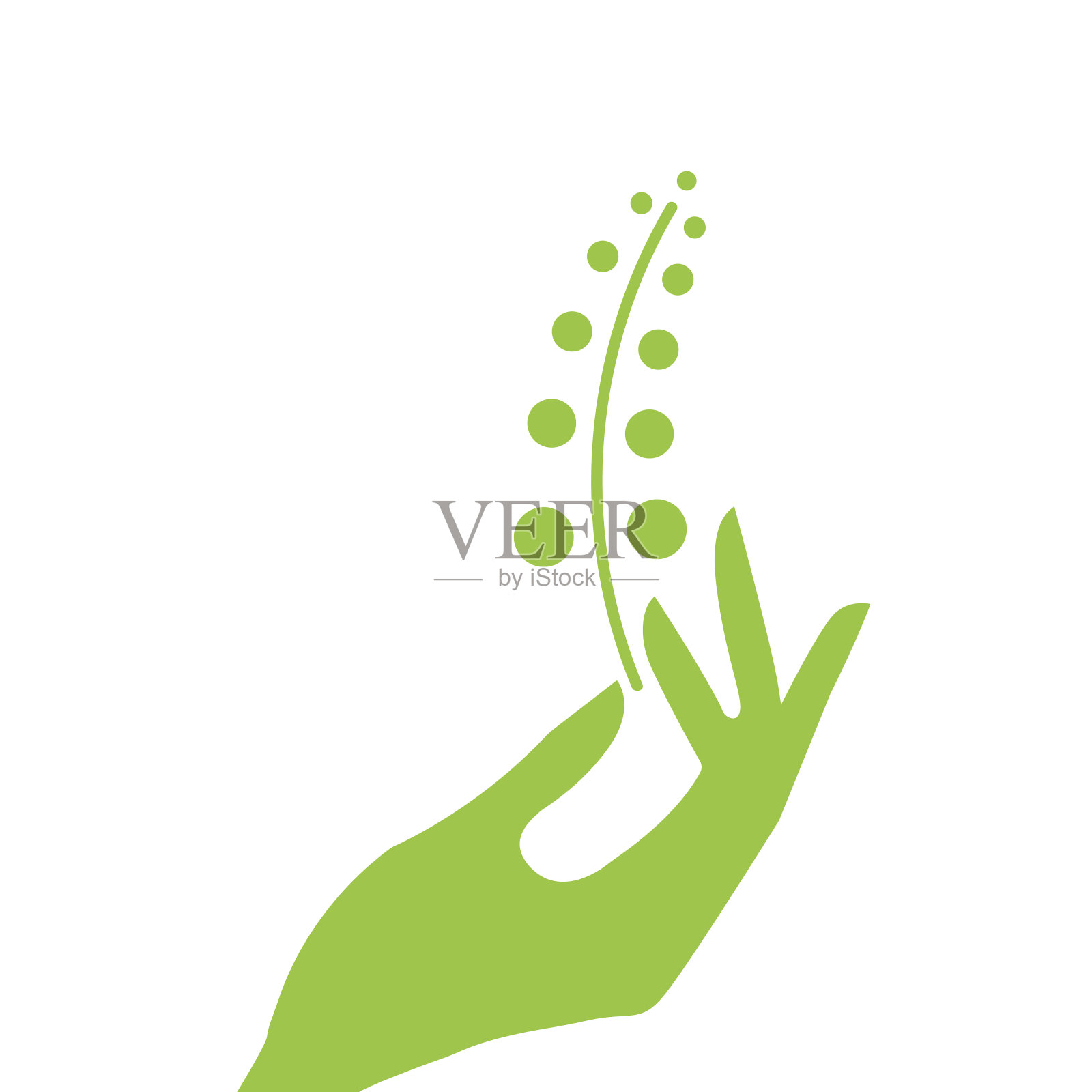 手与植物生态设计元素图片