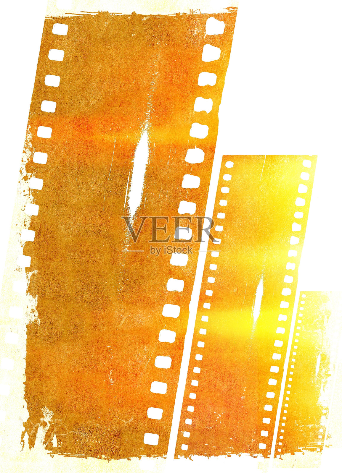 复古电影带框火焰和火的效果。照片摄影图片