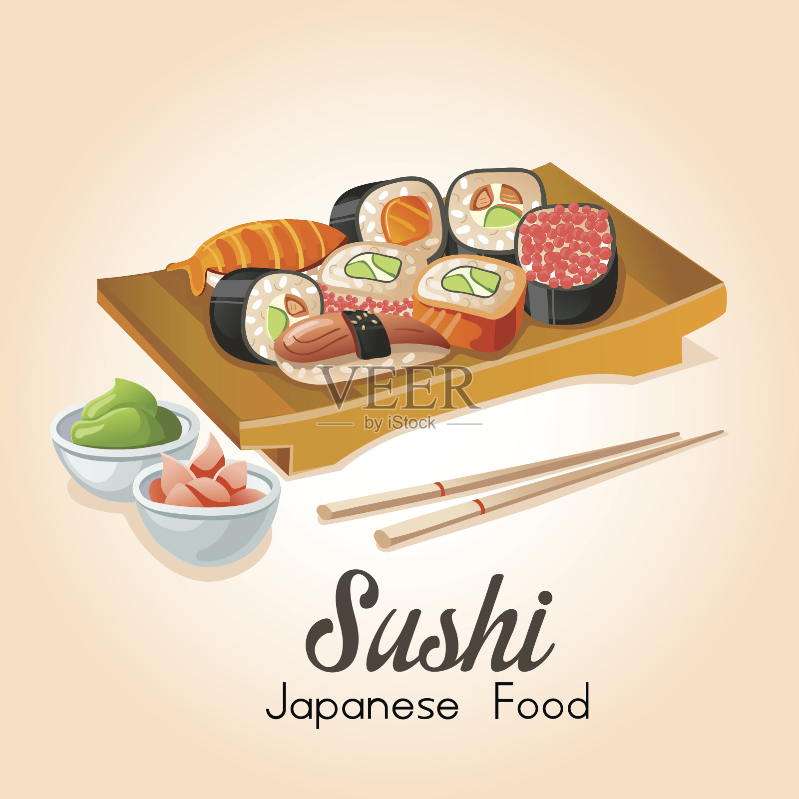寿司插画图片素材