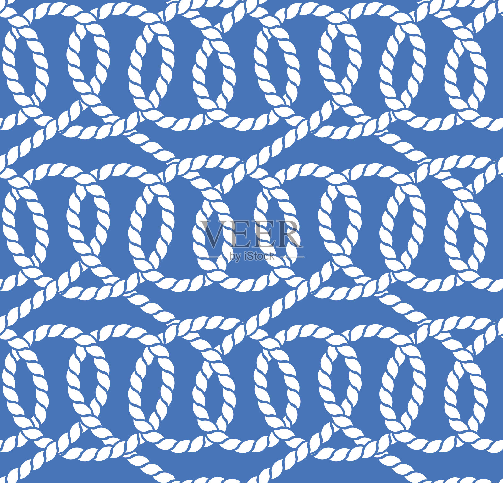 矢量无缝模式的绳索插画图片素材