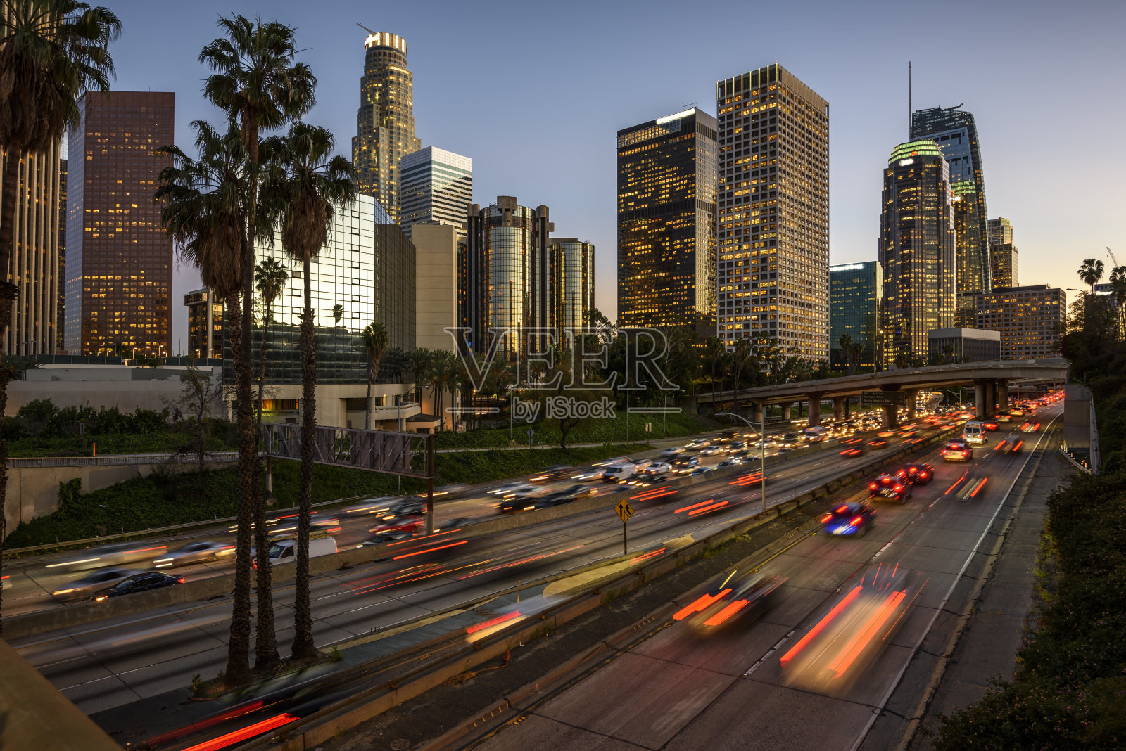 洛杉矶的交通照片摄影图片