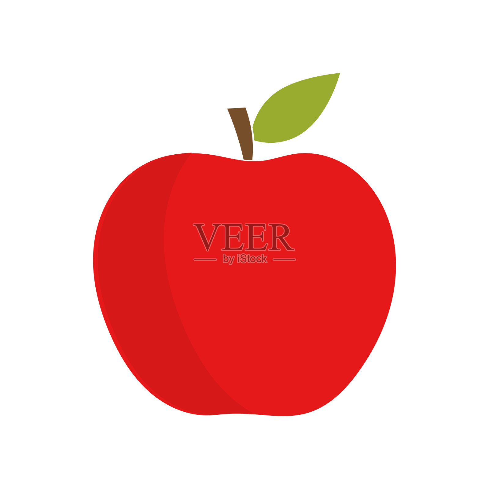 红苹果的水果设计元素图片