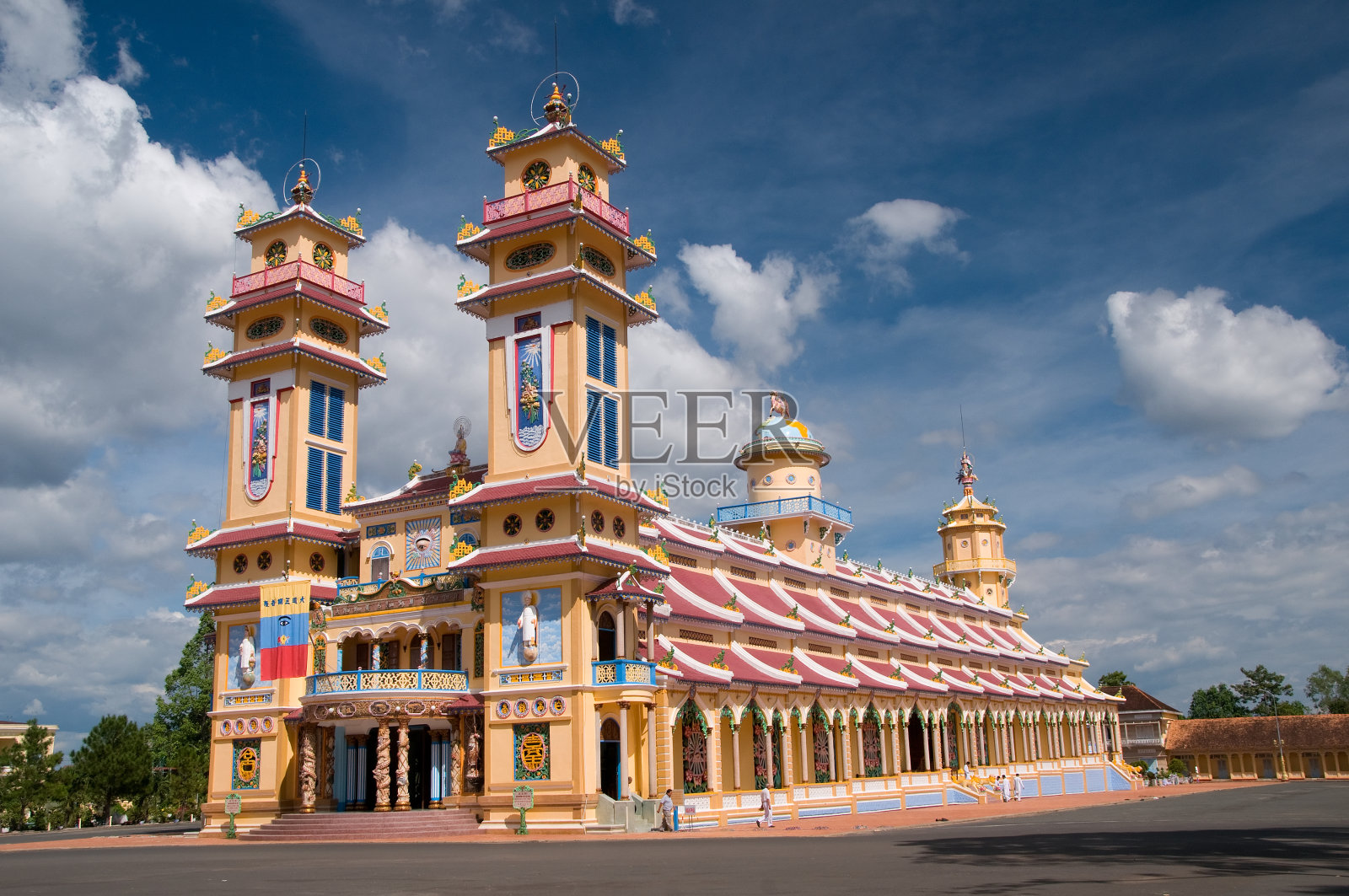 越南胡志明市附近的大宁寺高台寺照片摄影图片
