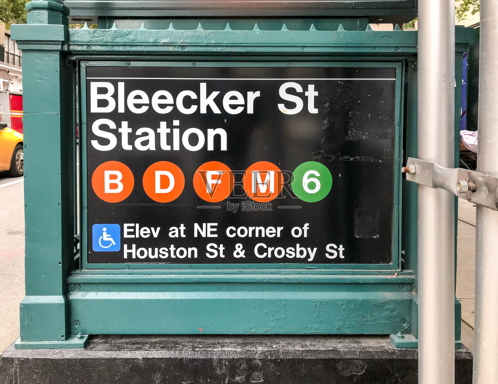 纽约市布里克街车站标志照片摄影图片