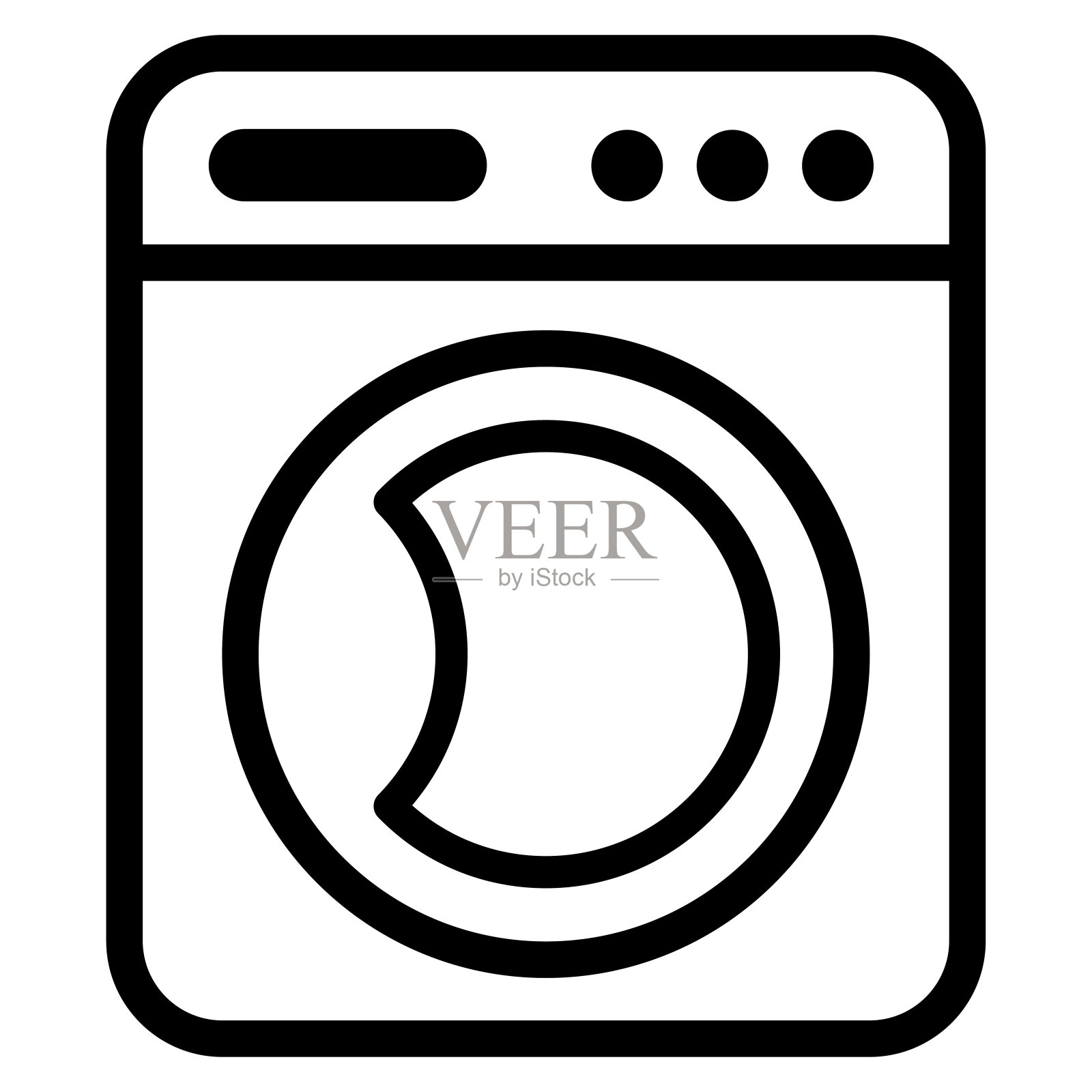 洗衣机图标概念图标素材