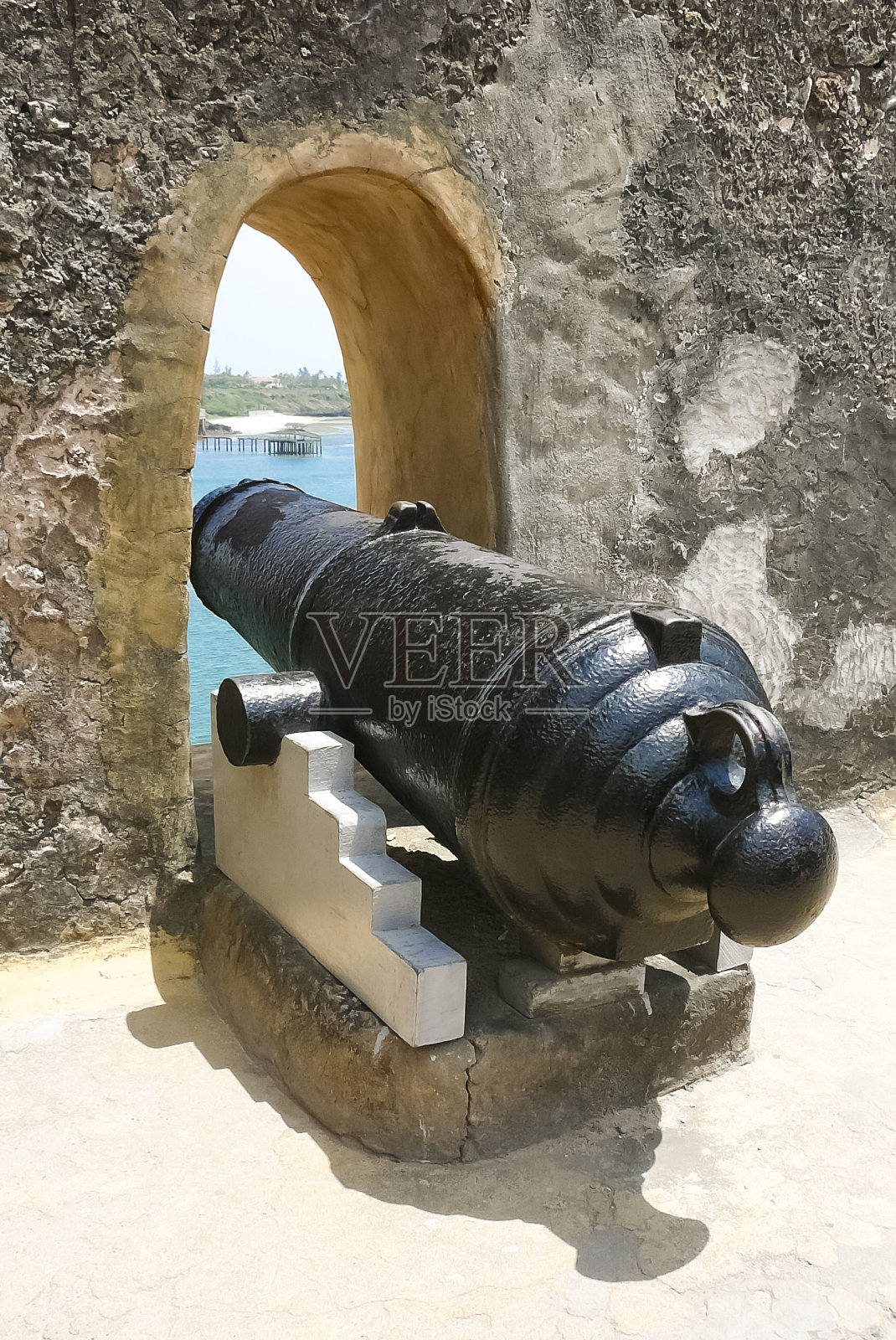 古老的大炮，历史性的武器照片摄影图片