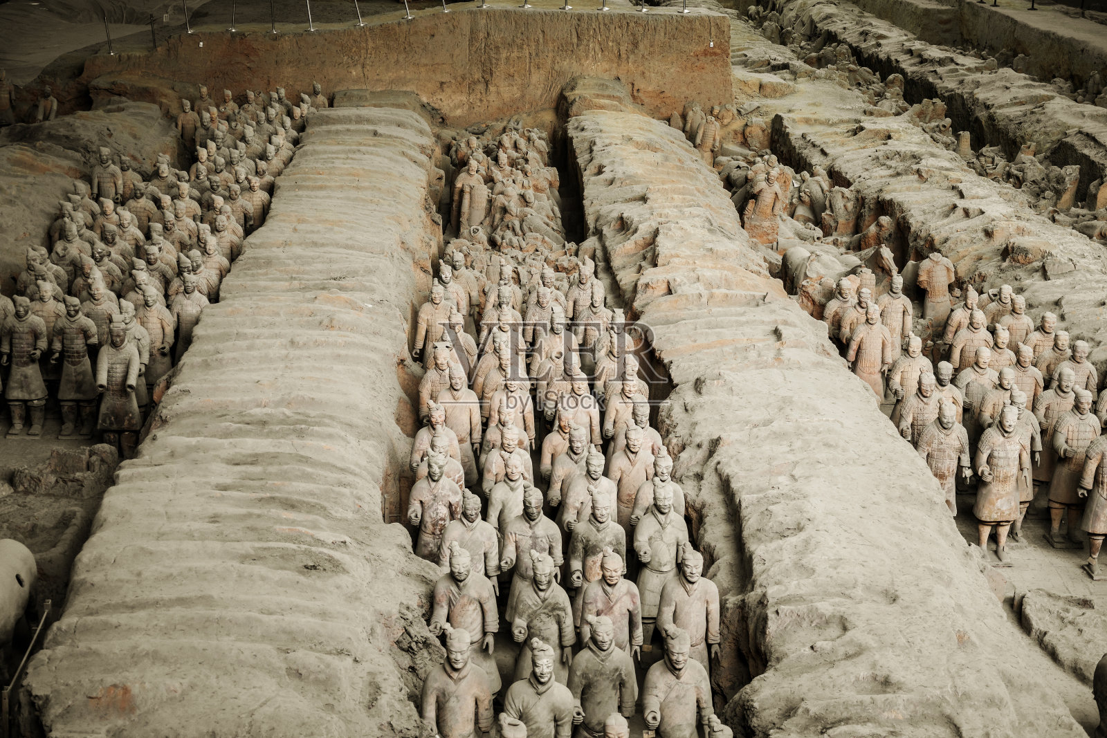 中国的兵马俑照片摄影图片