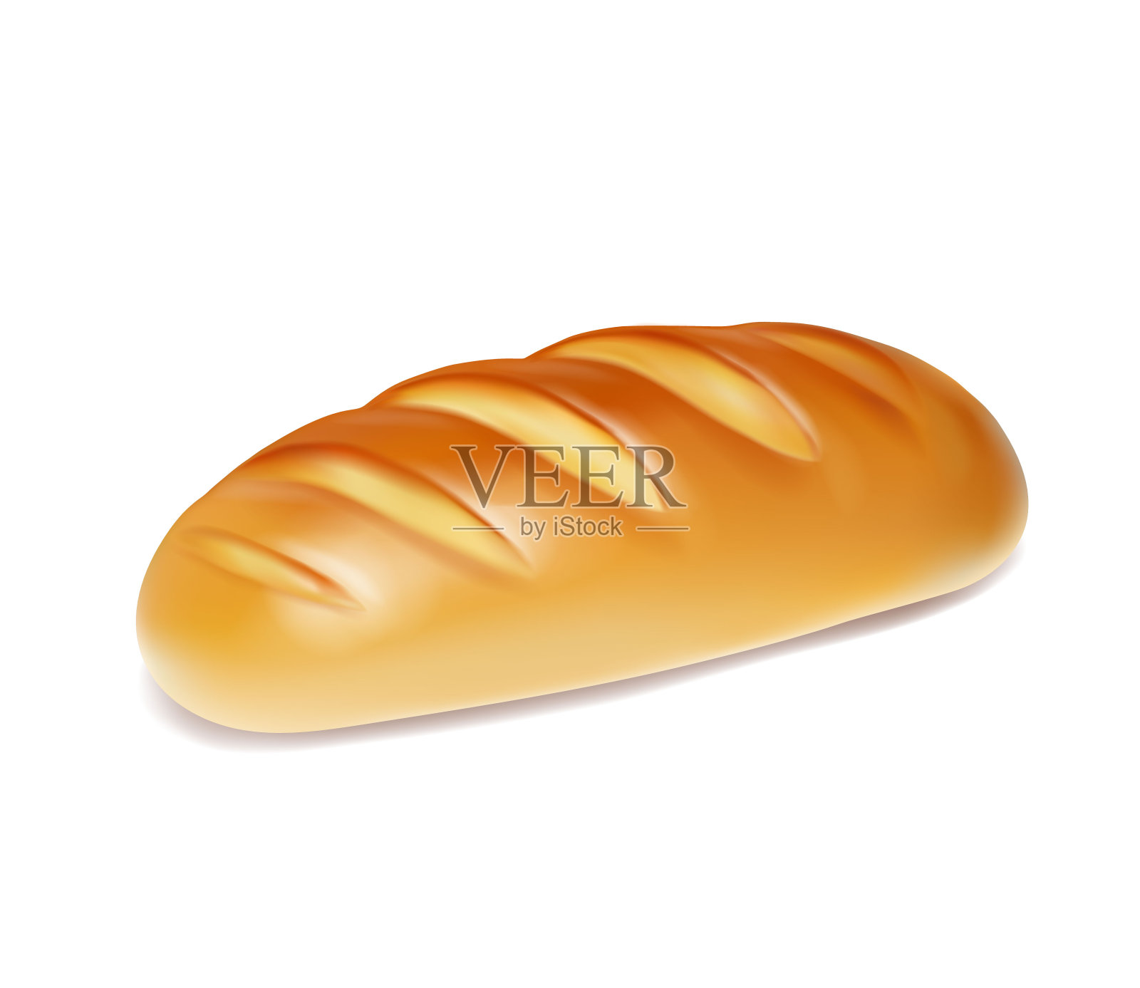 现实面包孤立面包房图标插画图片素材