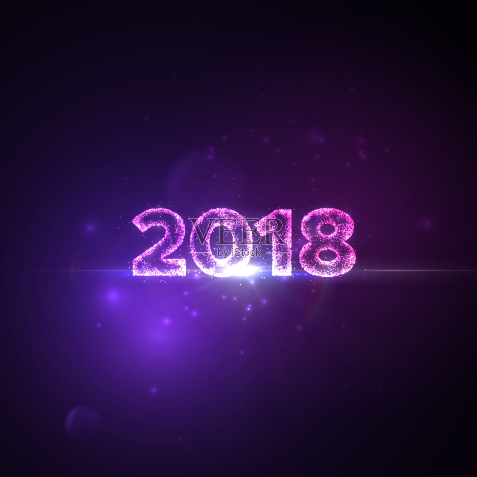 2018年新年快乐插画图片素材