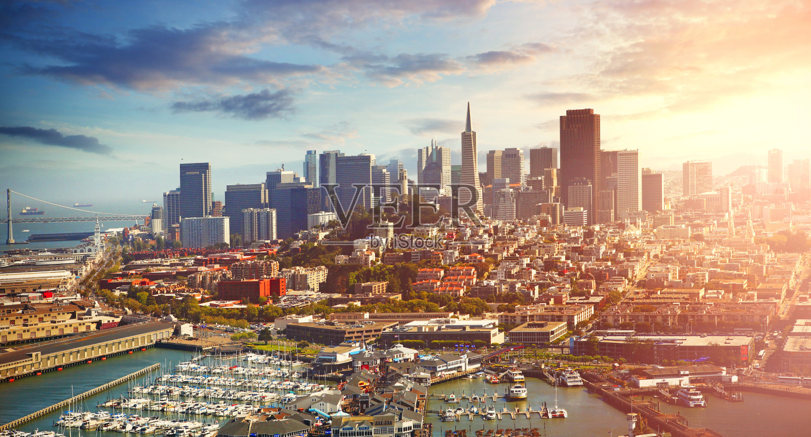 美国旧金山城市建筑全景图片-千叶网