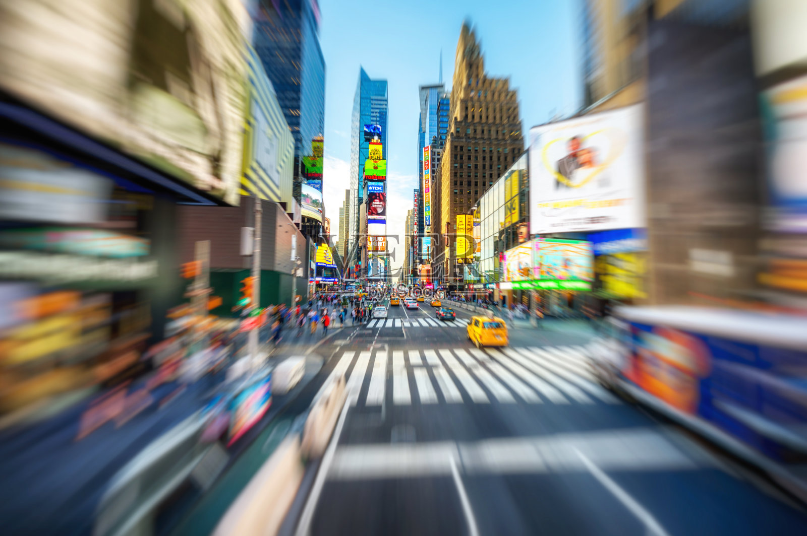 运动模糊速度时代广场纽约曼哈顿照片摄影图片