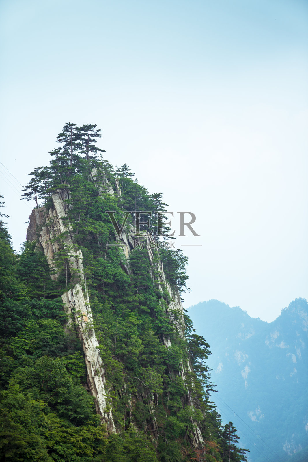中国南阳老边界山风景区。照片摄影图片