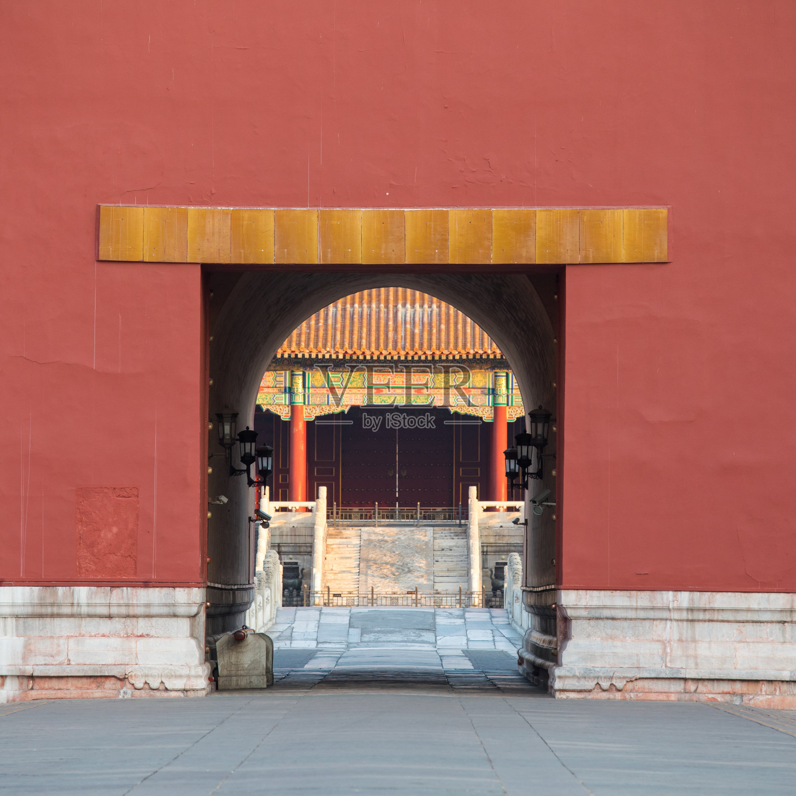 中国北京的紫禁城城墙照片摄影图片