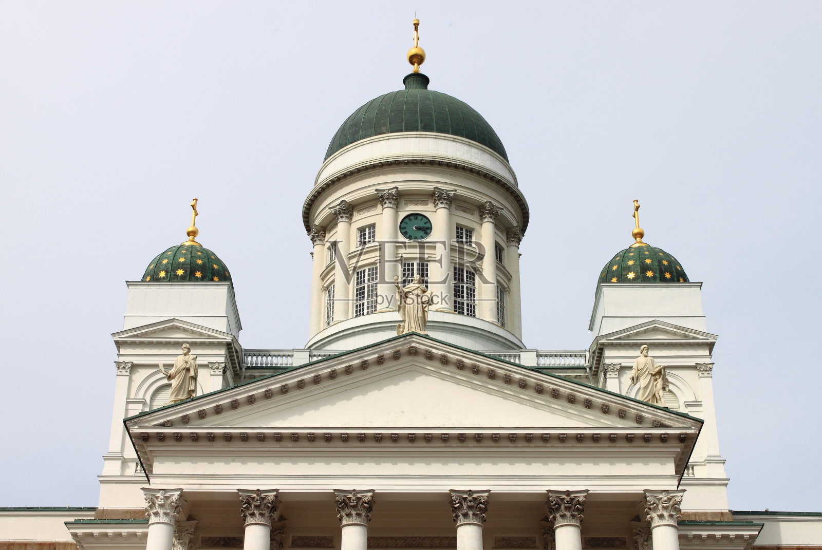 赫尔辛基的圣尼古拉斯大教堂照片摄影图片