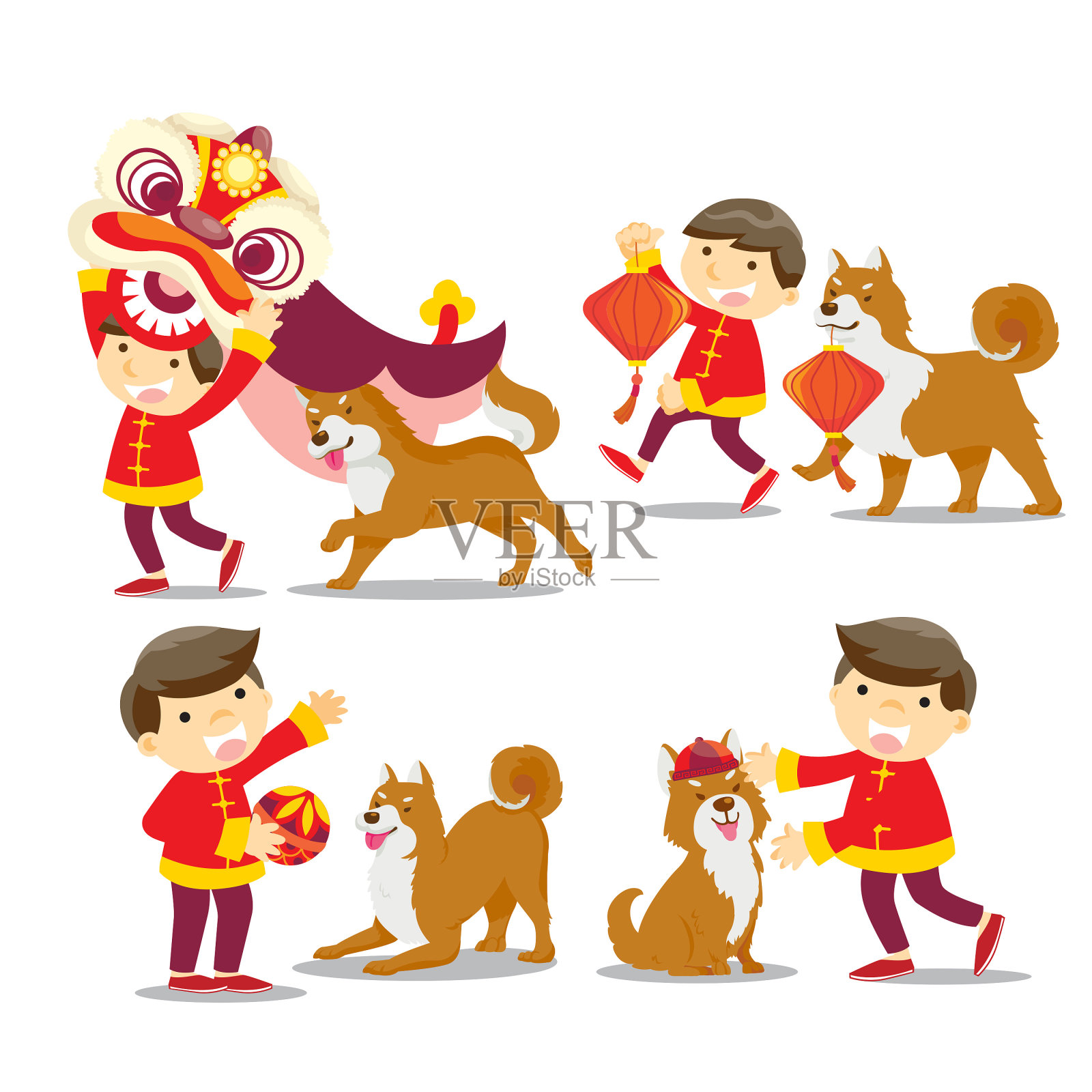中国新年/狗年设计元素图片