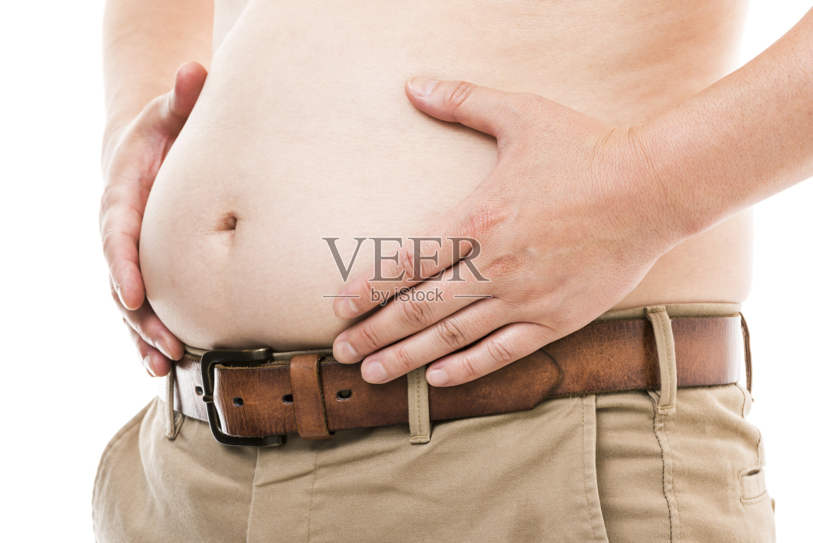 肥胖男性胃照片摄影图片