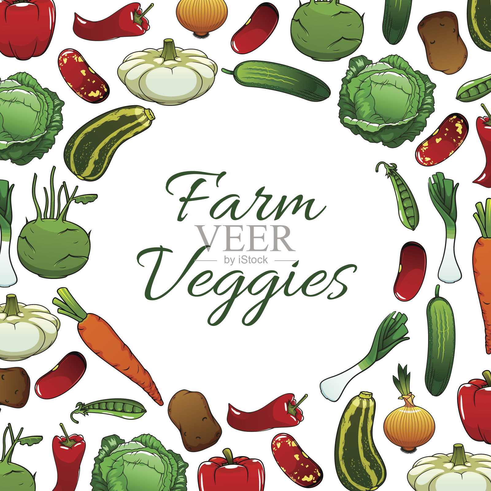 农家蔬菜海报，素菜背景插画图片素材