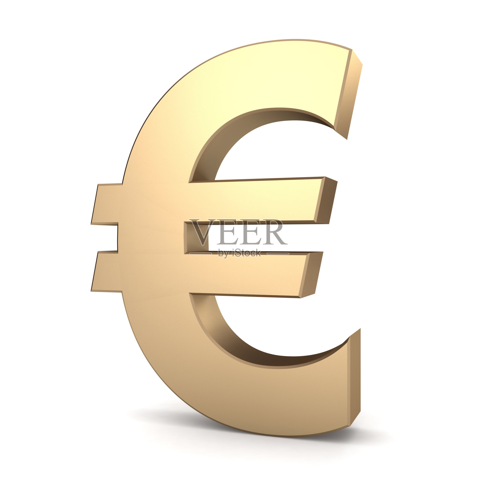 欧元货币符号黄金照片摄影图片