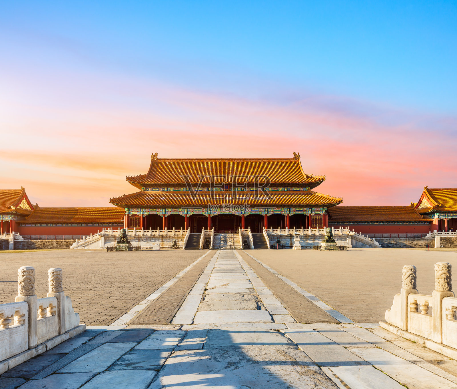 中国北京紫禁城的古代皇家宫殿照片摄影图片
